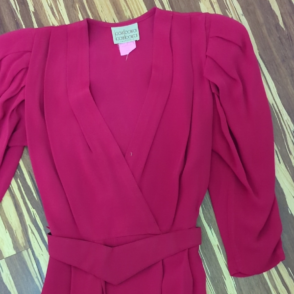 Barbara Barbara red timeless classic dress